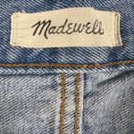 Madewell  The Mom Jean Short High Rise Distressed Light Denim Wash Size 31 Photo 5