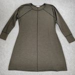 Cloud Chaser Sweater Dress Womens 2X Brown Olive Seamed A-line Pull On Midi Photo 0