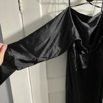 Abyss By Abby NWT little black satin dress Photo 4