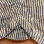 Southern Tide Linen Long Sleeve Blue White Engineer Stripe Popover Shirt SMALL Photo 4