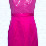 Alfred Angelo  strapless fuchsia party bridal dress size 10 sequins Barbie Prom Photo 0