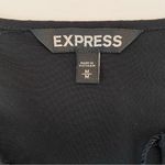 EXPRESS  Crochet Lace Inset Mini Dress Tunic Cover Up Medium Black Boho Bohemian Photo 10