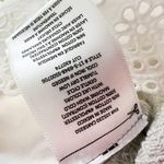 Joie  Devra White Eyelet Lace Layered Back Heathered Gray Sweatshirt Large NWT Photo 7