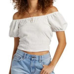 Billabong FLIRT ON KNIT OFF THE SHOULD TOP SIZE LARGE Photo 0