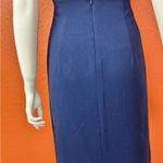 Black Halo  High Rise Elegant Dark Blue Maxi Skirt Size 8 Photo 9
