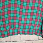 KAVU  PINK GREEN PLAID CHECK HI LOW POPOVER TUNIC LONG LINE BLOUSE XL Photo 10