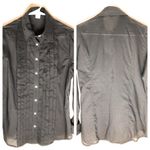 J.Crew  Pleated Dress Blouse Black Photo 1