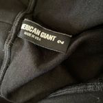 #131 AMERICAN GIANT black cropped heavy leggings Black Size 2 Photo 10