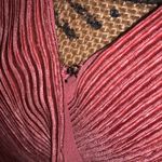 ASTR The Label Pleated Valdez Primadonna Wrap Blouse Pink Clay Puff Shoulder XS Photo 2