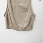 Alphalete [] Tan Linen Seamless Stratus Crop Tank Top Crew Neck Workout Size XL Photo 6