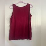 Calvin Klein  Burgundy Sequin Tank Top Photo 2