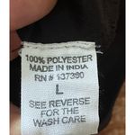 Live 4 Women’s Black Ruffled Bodysuit V Neck Snap Closure Romantic Size L Size L Photo 7