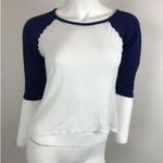 Popular Basics Large Child Shirt Blue and White XS Photo 0