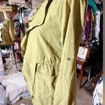 Milk & honey army green velvet jacket lightweight adjustable waist & sleeves NWT Photo 1