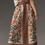 Farm Rio Ainika Delicate Floral Midi Skirt Photo 0