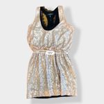 Robert Rodriguez  NWOT‎ designer sequin and silk rose gold dress size 8 Photo 4