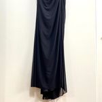 La Femme 29489 Strapless Ruching Across Front Net Jersey Gown Photo 4