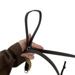 UGG  Sheepskin Crossbody Bag with Leather and Chain Strap Bow Tan Suede Small Photo 8