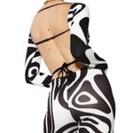 Jaded London  Sydney Carlson swirl Chaotic Top Black White Photo 0