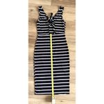 Herimbe Tu Black and White Striped Dress Women’s Small Photo 3
