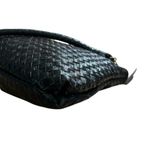 Elliott Lucca Black Woven Leather Bag Photo 4