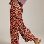 Anthropologie  HUTCH PRINTED ORANGE PURPLE LEG PANTS Photo 1