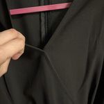 Elegant Black Wrap Dress Size M Photo 4