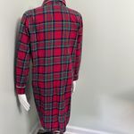 Lands' End Lands’ End Plaid Flannel Button Down Nightgown Size S Photo 5