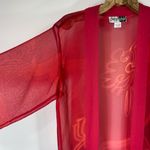 Pink Sheer Swim Coverup Caftan Art To Wear Medium Red Photo 3