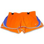 Nike Dri-FIT Running Shorts Womens Medium Orange Blue Athletic Gym Workout Photo 1