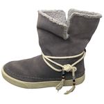 Toms Vista Waterproof Suede Leather Faux Fur Lace Up Boots Size 9 Photo 7