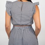 TCEC  Black & White Gingham Matching Skirt Set Size Medium Photo 3