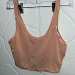 Aerie  Coral Ribbed Tank Top Photo 0
