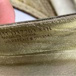 Cole Haan  gold leather wedge‎ espadrilles women’s size 8.5 dressy party metallic Photo 9