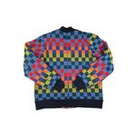 Tory Burch Sport - Multi checkered Bomber Jacket In Rainbow Multicolor Photo 2