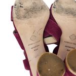 Antonio Melani Red Suede Leather Block Heels Chic Strappy Layren Sandals Sz 8.5M Photo 8