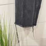ZARA  Straight Leg High Waisted Raw Hem Black Jeans 0 Photo 4
