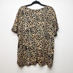 White Stag Animal Print Top Women 4X Casual Stretch Workwear Party Event Evening Photo 5