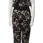 Diane Von Furstenberg Diane Von Furstenburg Black V-Neck Jumpsuit, XXS/US0 Photo 0