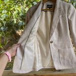 J.Crew Women's Helena Blazer Linen Blend Khaki Size 0 Photo 2