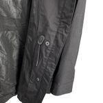 Hunter Lightweight Hooded Rain Jacket Womens Large Black Zip Waterproof Coat Photo 4