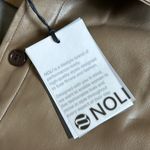 Noli  faux leather shacket in medium brown Photo 3