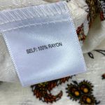 Jane and Delancey Jane‎ & Delancey Paisley Floral Pattern Block Peasant Blouse Small Photo 9