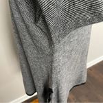 Vintage Pashoot Tunic Sweater Striped Lightweight Pockets Lagenlook Black White Size M Photo 6