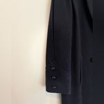 Vintage Casual Corner Black Wool Velvet Collar Double Breasted Mid Coat Petite 6 Size 6P Photo 9