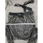 Ted Baker London Elwiira Gathered Metallic Wrap Top Party Blouse Formal XS $209 Photo 13