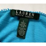 Ralph Lauren Lauren  Cotton Tunic Top‎ Size Lg Teal Long Sleeve Drawstring Waist Photo 5