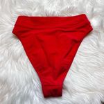 ALBION FIT Albion Red Terry Almost Cheeky Swim Bottom. Size XSmall. New Without Tags. Photo 5