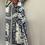 Cinq à Sept Cinq A Sept Minella Dress blue white paisley off the shoulder size 4 Photo 6