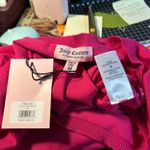 Juicy Couture Free Love NWT Crop Sweater Hot Pink Rhinestone Long Sleeve Barbie Photo 6